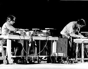 Shiraz Art Festival: David Tudor (left) and John Cage performing at the 1971 festival.(Photo courtesy Cunningham Dance Foundation archive)
