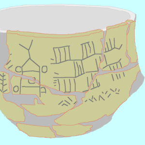 Olla de Bronocice con representación de un vehículo con ruedas, aprox 3.500 AC - Wikimedia Commons